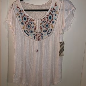 Lace "Peasant" Top
